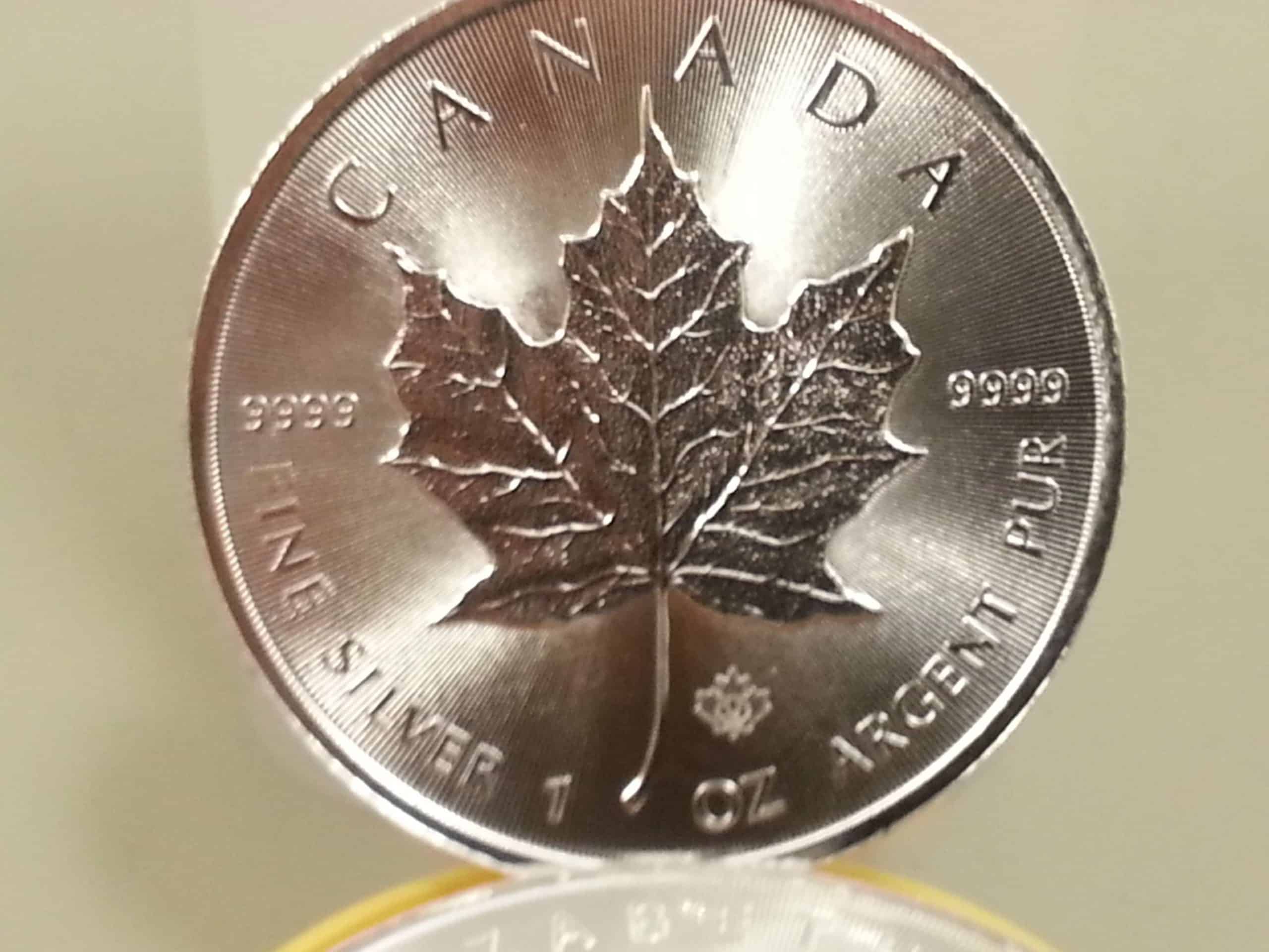 1 oz Silver Coins â âRCMâ Royal Canadian Mint â Canadian Silver Maple .9999 * Random Year 