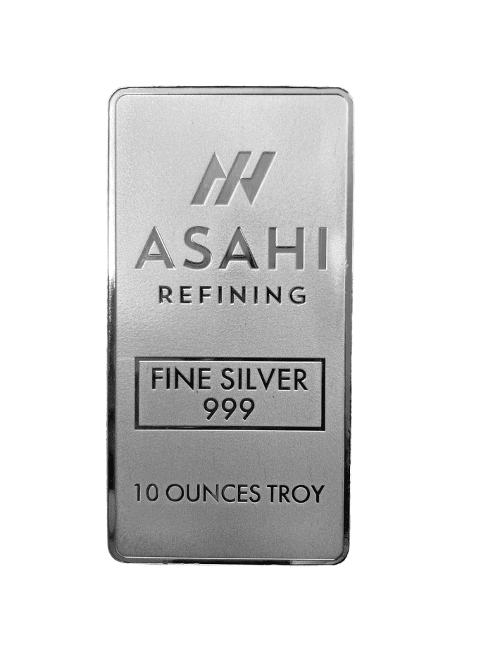 10 oz Asahi Silver Bar .999