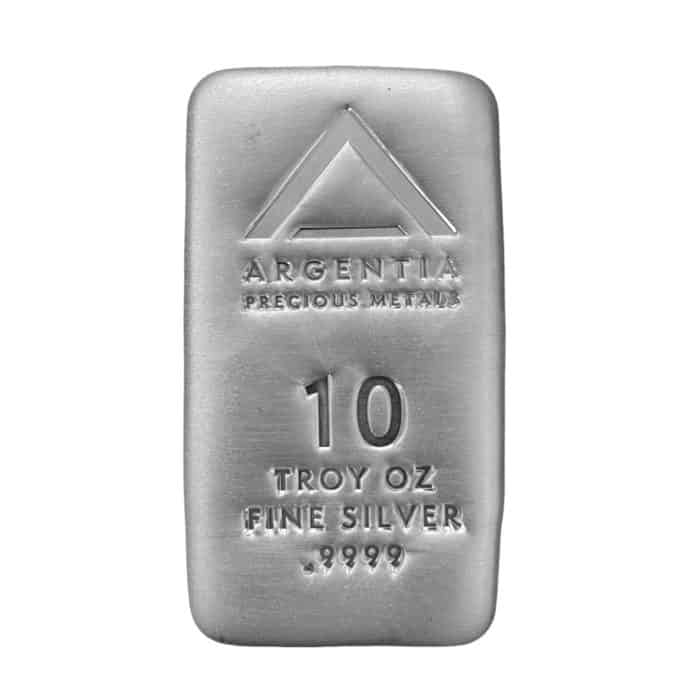 10 oz Argentia Silver Bar .999