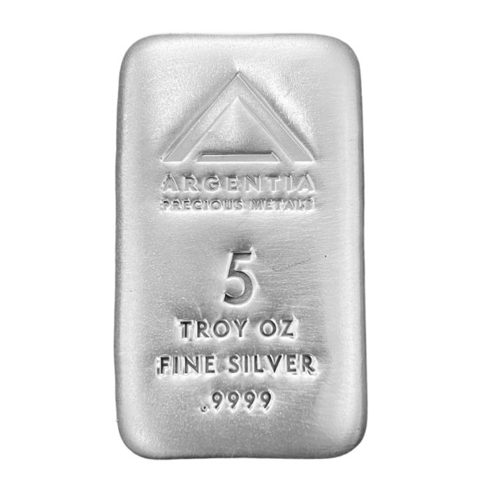 5 oz Argentia Silver Bar .999