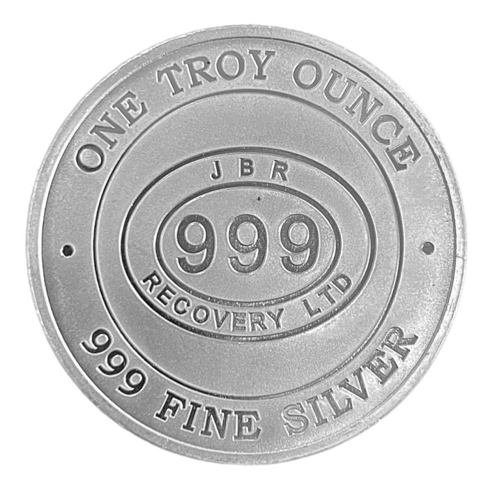 1 oz JBR Recovery Ltd. Silver Rounds .999