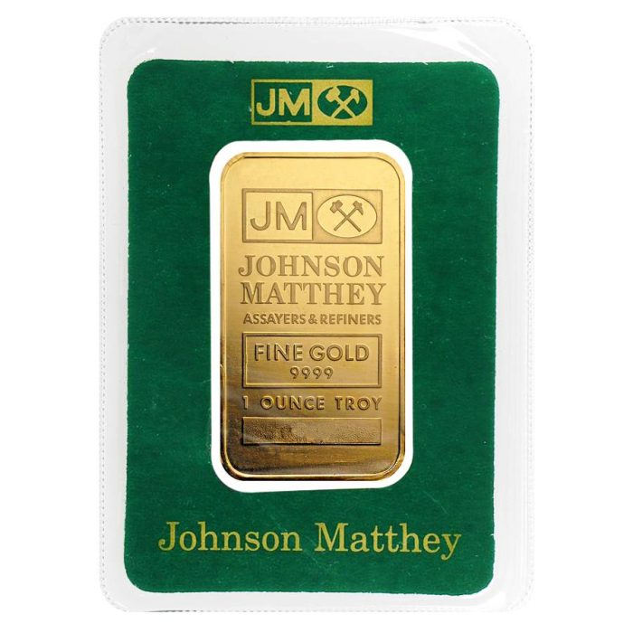 1 oz Johnson Matthey Gold Bar .9999