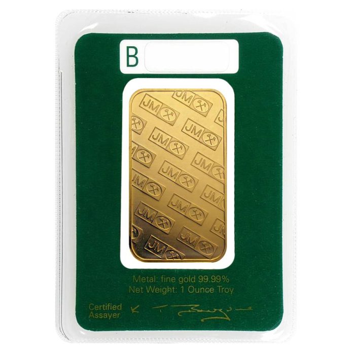 1 oz Johnson Matthey Gold Bar .9999 - Image 2