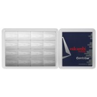 4 oz (16 x 1/4oz) Silver Valcambi Suisse Skyline CombiBar .999
