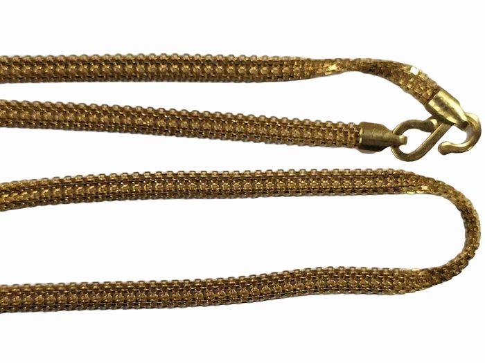 Vintage 22k Gold Mesh Necklace